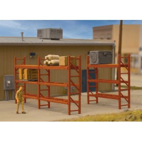 Walthers SceneMaster 4256 (HO) Pallet Rack Kit -- Kit