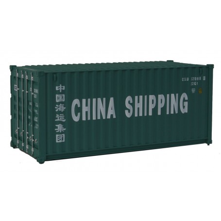 Walthers SceneMaster 8056 (HO) 20' Corrugated Container - China Shipping