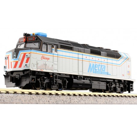 KATO 176-CHICAGO (N) EMD F40PH Chicago Metra 104 "City of Chicago"