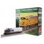 KATO 106-0051 (N) Freight Train Starter Set - AT&SF Bluebonnet - Unitrack Oval, Power Pack SX