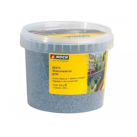 NOCH 08375 (A) Scatter Material -- Grey -- 200g tub