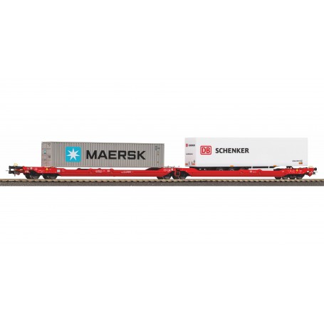 Piko 24619 (HO) Eaos (SBB) T3000e Intermodal - MAERSK, DB Schenker - Era VI