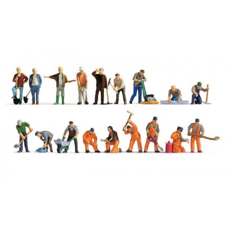 Walthers SceneMaster 6090 (HO) People at Work -- pkg(18)