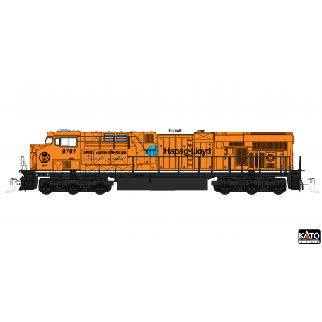 KATO 176-8961 (N) GE ES44AC GEVO - CP 8781 Canadian Pacific (Hapag-Lloyd)