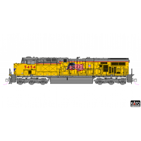 KATO 176-8966 (N) GE ES44AC GEVO - UP 5454 Union Pacific (US Flag, Building America)