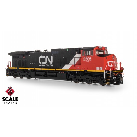 ScaleTrains Rivet Counter (HO) GE DASH 9-44CW Canadian National /Teardrop Windshields/Red Marker Lights - DCC/Sound