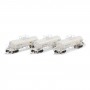 Athearn ATHGN15332 (N) 13,600-Gallon Acid Tank, UTLX/White (3 pack)
