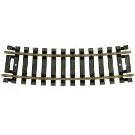 ATLAS 832 (HO) CODE 100 SNAP TRACK® - 1/2 Section, 15" Radius (Black Ties) pkg(4)