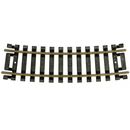 ATLAS 832 (HO) CODE 100 SNAP TRACK® - 1/2 Section, 15" Radius (Black Ties) pkg(4)