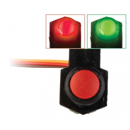 Walthers Layout Control System 124 (A) Dual Color LED Accessory Fascia Controller (red-green)