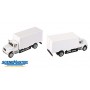 Walthers SceneMaster 11290 (HO) International® 4900 Single-Axle Box Van - Wjite Cab, White Body