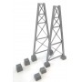 Walthers Cornerstone 4554 (HO) Steel Railroad Bridge Tower -- Kit