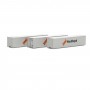 Athearn (N) 40' Corrugate Low Container, Nedlloyd (3)