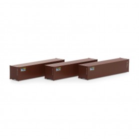 Athearn (N) 40' Corrugate Low Container, Beacon (3)