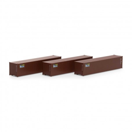 Athearn (N) 40' Corrugate Low Container, Beacon (3)