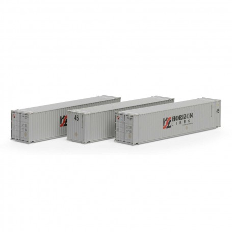 Athearn (N) 45' Container, Horizon Lines (3)