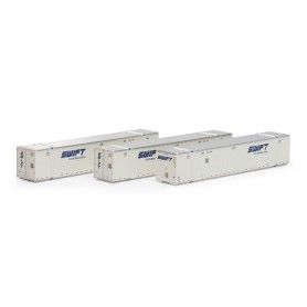 Athearn (N) 53' Stoughton Container, Swift (3 pack)