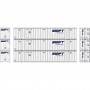 Athearn (N) 53' Stoughton Container, Swift (3 pack)