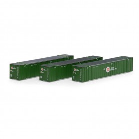 Athearn (N) 53' Stoughton Container, Hub Group (3 pack)