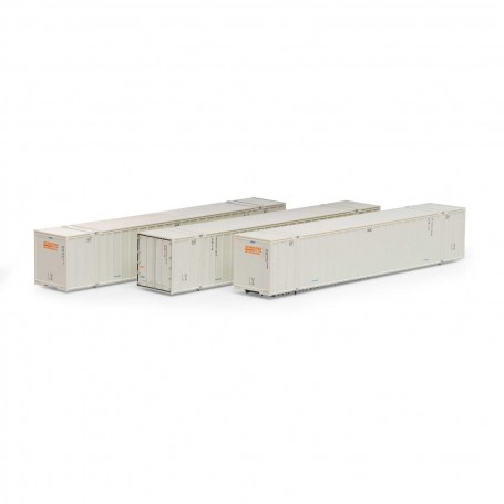 Athearn (N) 53' Stoughton Container, Schneider (3 pack)