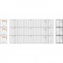 Athearn (N) 53' Stoughton Container, Schneider (3 pack)