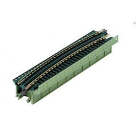 KATO 20-468 (N) Curved Deck Girder Bridge (light green) - 448mm (17-5/8") Radius, 15º