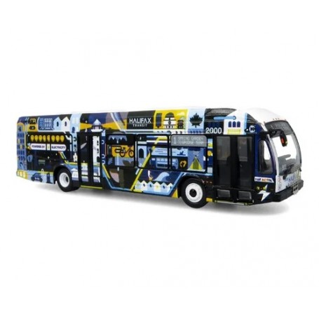 Iconic Replicas 87-0564 (HO) Nova Bus LFSe Transit Bus: Halifax Transit - Electric Livery