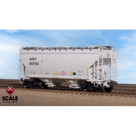 ScaleTrains Rivet Counter (N) Gunderson 3250 Covered Hopper, Greenbrier Management Services AOKX