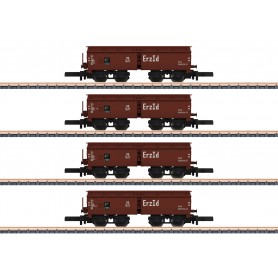 Märklin 82710 (Z) type OOtz 44 open hopper cars (DB) Era III