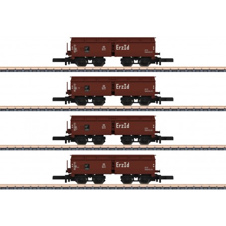 Märklin 82710 (Z) type OOtz 44 open hopper cars (DB) Era III