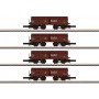 Märklin 82710 (Z) type OOtz 44 open hopper cars (DB) Era III