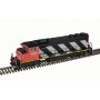 Atlas Master® Gold (HO) GP40-2(W) - CN 9650 (zebra, black, white, red)  - DCC/sound
