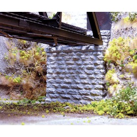 Chooch Enterprise 9840 (N) Single-Track Cut Stone Bridge Abutment -- pkg(2)