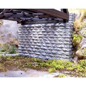 Chooch Enterprise 9850 (N) Double-Track Cut Stone Bridge Abutment -- pkg(2)
