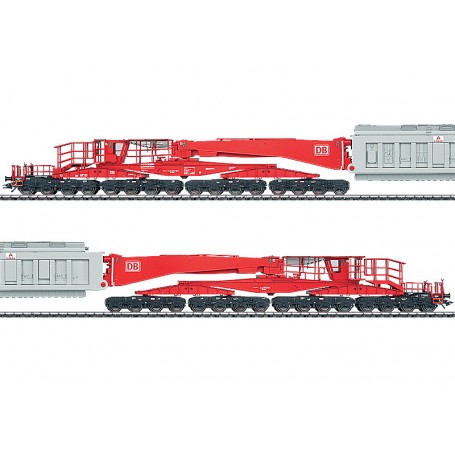 TRIX 24020 (HO) type Uai 839 Schnabel Transport Car (DB) Era V (consignment)