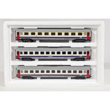 Märklin 43513 (HO) Express Train Car Set - 3 Coatches - (SNCB) (consignment)