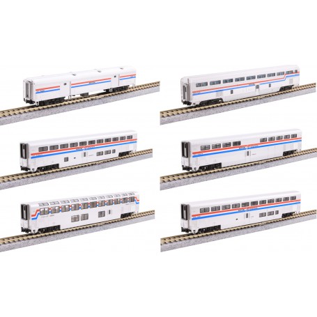 KATO 106-3531 (N) Amtrak Superliner I Phase III 6 Car Set
