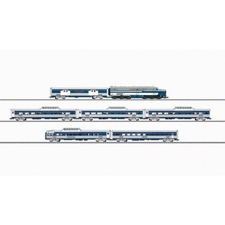 Märklin 26490 (HO) WABASH "Blue Bird" Passenger Traint