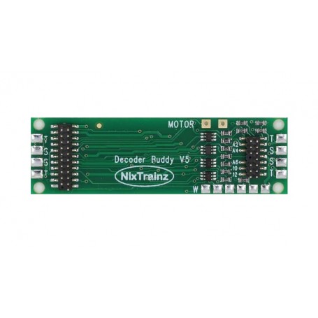 Nix Trains NTZ5 - Decoder Buddy V5B - Locomotive Motherboard with 21-Pin Decoder Socket