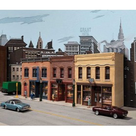 Walthers Cornerstone 4072 (HO) Merchant's Row Background Building -- Kit