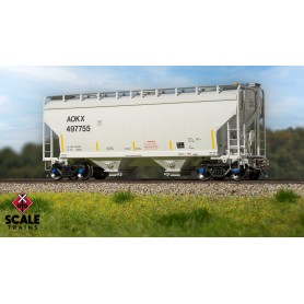 ScaleTrains Rivet Counter (HO) Gunderson 3250 Covered Hopper, Greenbrier Management Services/ AOKX