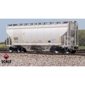 ScaleTrains Rivet Counter (HO) Gunderson 3250 Covered Hopper, CEMEX/ex-AOKX Patched/Universal Outlet Gates/ CEMX