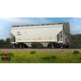 ScaleTrains Rivet Counter (HO) Gunderson 3250 Covered Hopper, Dowell Schlumberger Industrial/ DSIX