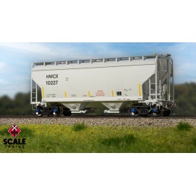 ScaleTrains Rivet Counter (HO) Gunderson 3250 Covered Hopper, Halliburton/ HWCX