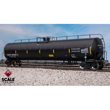 ScaleTrains Rivet Counter (HO) ARI 33K Gallon Spiral Jacketed Tank Car, American Railcar Leasing/Anhydrous Ammonia/Early/ SHPX