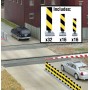 Walthers SceneMaster 4168 (HO) Quiet Crossing Lane Markers -- Kit