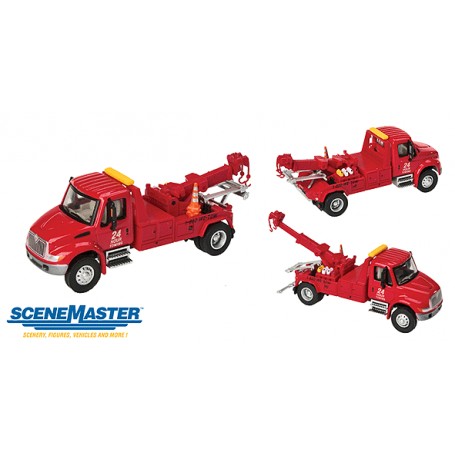 Walthers SceneMaster 11531 (HO) International® 4300 Tow Truck - Red