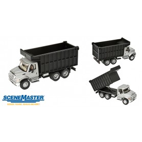 Walthers SceneMaster 11677 (HO) International® 7600 Dual-Axle Coal Truck - Silver Cab, Black Box