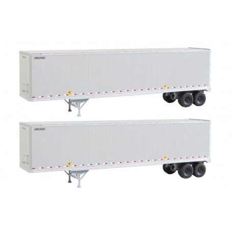 Walthers SceneMaster 2212 (HO) 45' Stoughton Trailer -- United Parcel Service UPSZ -- 2pkg