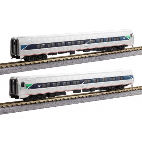 KATO 106-6295 (N) Amfleet II Phase VII Paint Coach 2 Car Set
